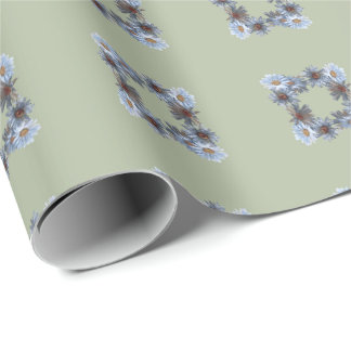 Papier Cadeau Fern green floral Gift Wrapping paper