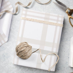 Papier Cadeau Festif élégant blanc ivoire blanc élégant Plaid