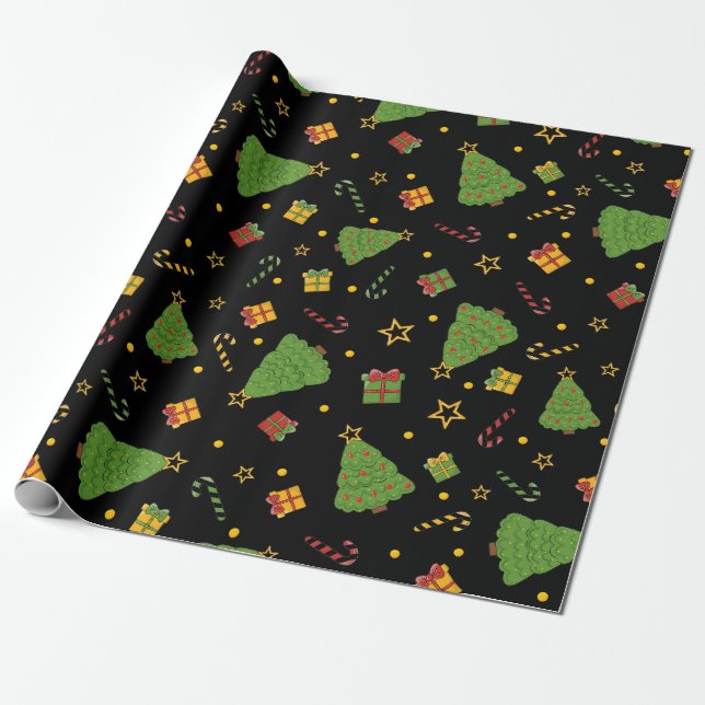 Papier Cadeau Festif Noël Imprimer (Déroulé)