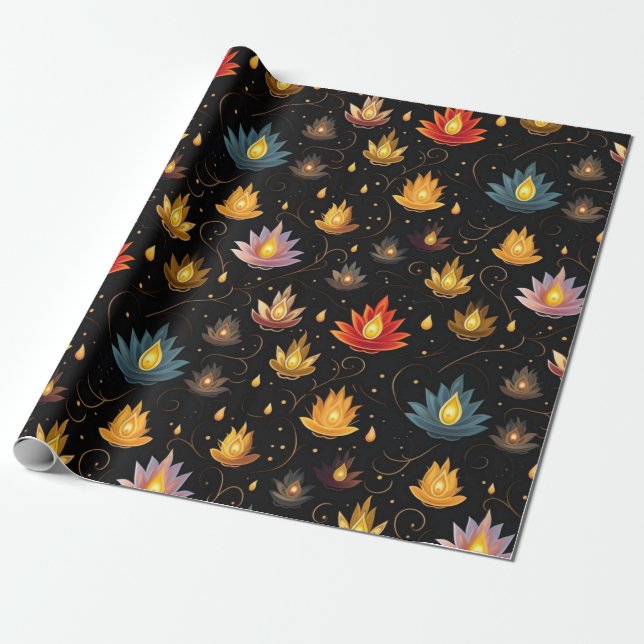 Papier Cadeau Festival des lumières de Diwali (Déroulé)