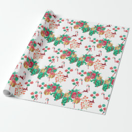 Papier Cadeau Festive Christmas Gift Wrap