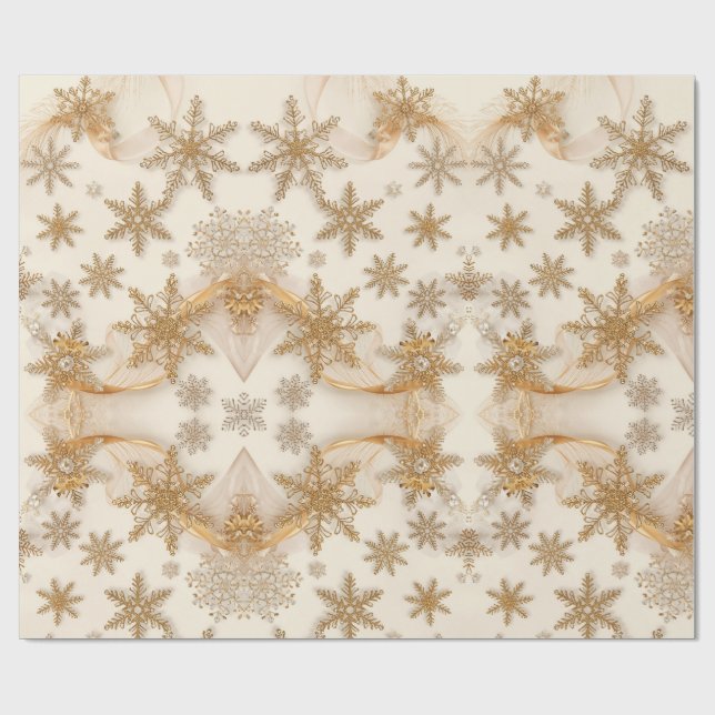 Papier Cadeau Festive Christmas Holiday Gift Wrap (Plat)
