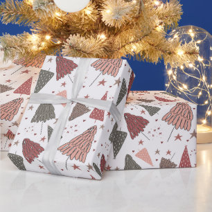Papier Cadeau Festive de Noël Arbre de Noël Papier d'enveloppeme