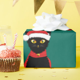 Papier Cadeau Festive Felines