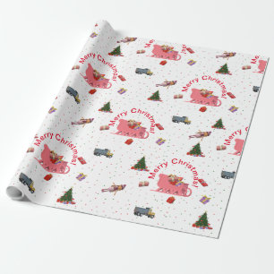 Papier Cadeau Festive Joyeux Noël