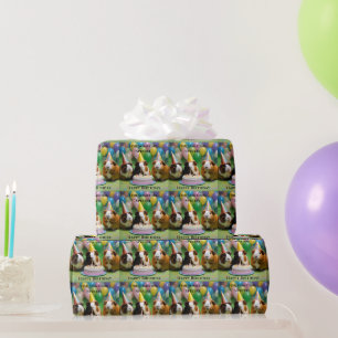 Papier Cadeau Fête D'Anniversaire Avec Fête Les Cochons De Guiné