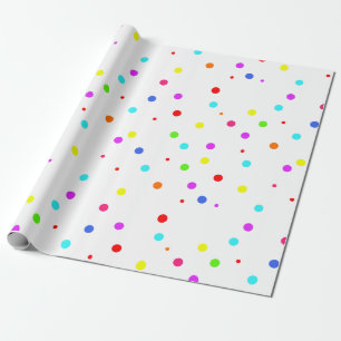 Papier Cadeau Fête d'anniversaire colorée pour enfants