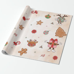 Papier Cadeau Fête d'anniversaire de Noël