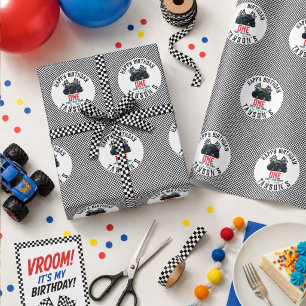 Papier Cadeau Fête d'anniversaire de Vroom pour les 1 an de Mons