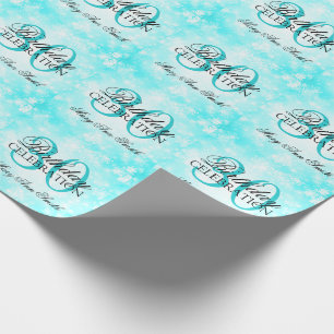 Papier Cadeau Fête d'anniversaire du pays des merveilles d'hiver
