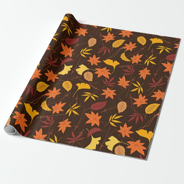 Papier Cadeau Fête d'automne (Déroulé)