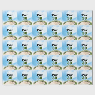 Papier Cadeau Fête de 30 ans de Golf Par tee trente party