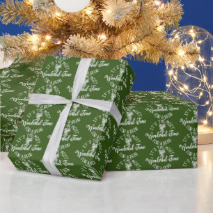 Papier Cadeau fête de la bière de Noël Père Noël
