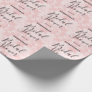 Papier Cadeau Fête de mariage au ruban rose 