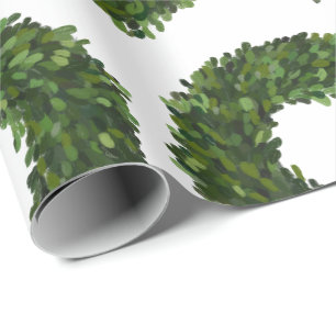 Papier Cadeau Fête de Noël de Boxwood Wreath