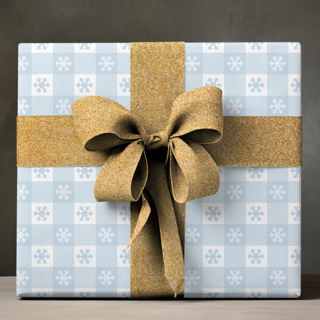 Papier Cadeau Fête de Noël de Noël de Flèche de neige moderne (Créateur téléchargé)