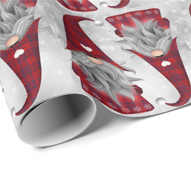 Papier Cadeau Fête de Noël de Noël de Noël (Coin rond)