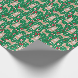 Papier Cadeau Fête de Noël de Shiba Inu