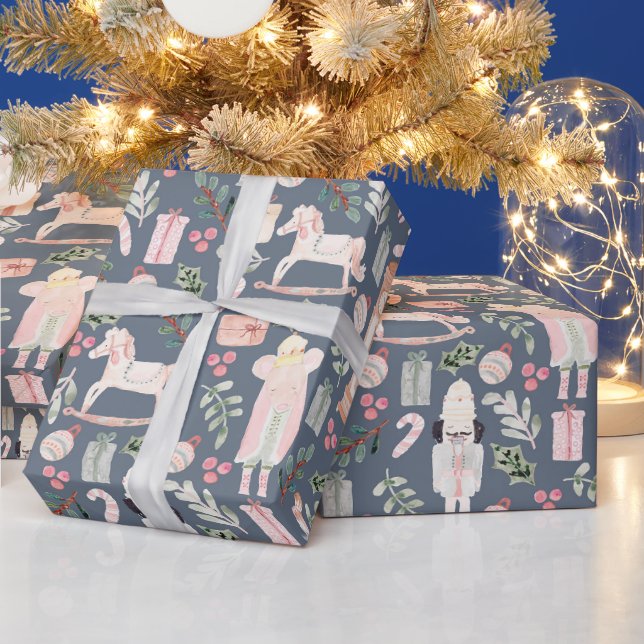 Papier Cadeau Fête de Noël des noisettes (Vacances)