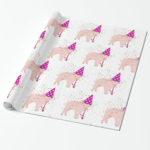 Papier Cadeau Fête de porc - Animaux ayant une fête