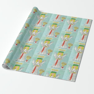 Papier Cadeau Fête de Sainte-Lucie - Cadeau