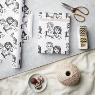 Papier Cadeau Fête des Fils et Filles