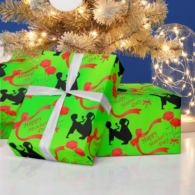 Papier Cadeau Fête des mères (Vacances)