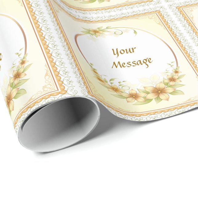 Papier Cadeau Fête des mères 4A Papier à envelopper (Coin rond)