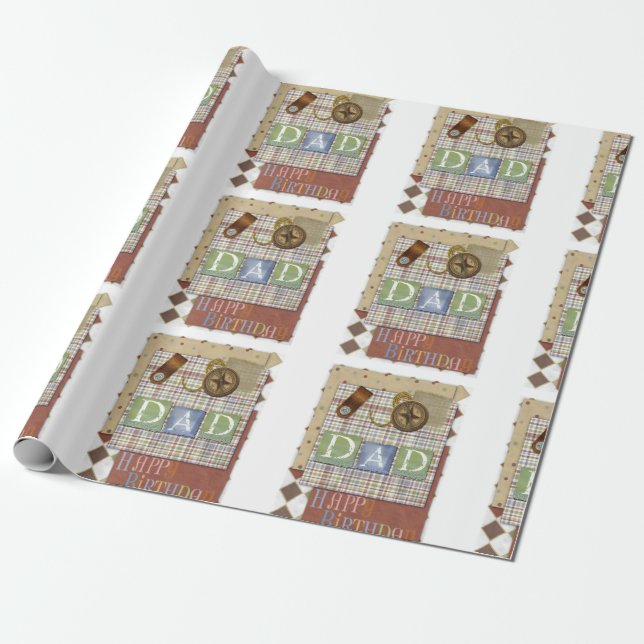 PAPIER CADEAU FÊTE DES PÈRES (Déroulé)