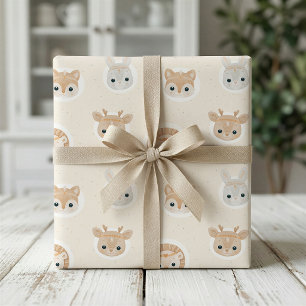 Papier Cadeau Fête Prénatale Animaux Mignons de la