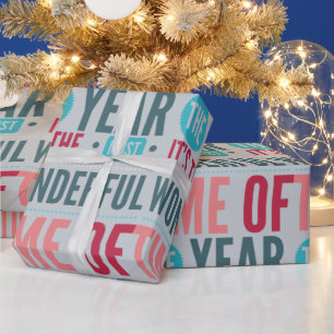 Papier Cadeau Fêtes de l'année les plus merveilleuses