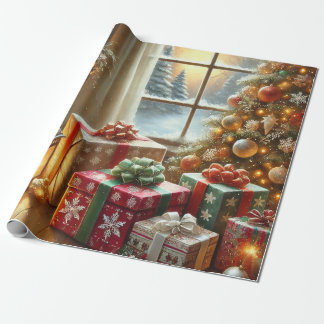 Papier Cadeau fêtes de noël