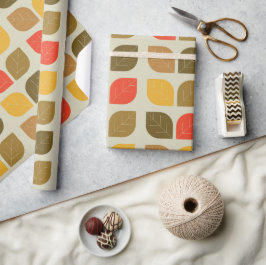 Papier Cadeau Feuille Automne Motif