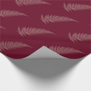 Papier Cadeau Feuille botanique pressée de fougère dans votre