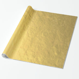 Papier Cadeau Feuille d'or élégante imprimée