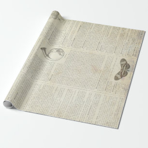 Papier Cadeau Feuille française 30" du dictionnaire 60lb