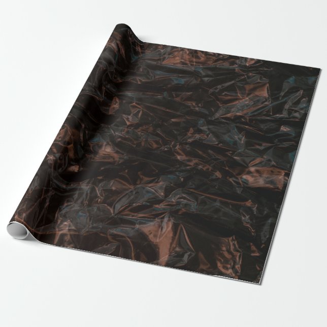 Papier Cadeau feuilles Brown séchés au sol (Déroulé)