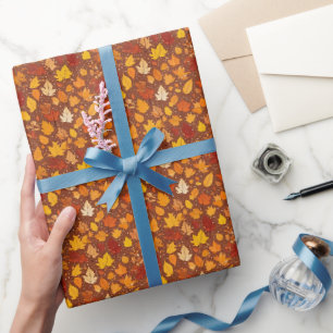 Papier Cadeau Feuilles d'automne