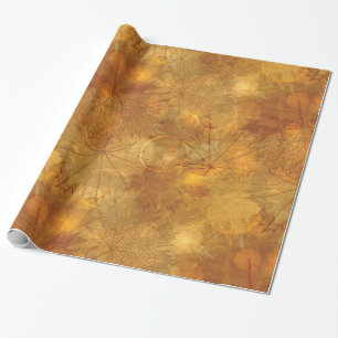 Papier Cadeau Feuilles d'automne