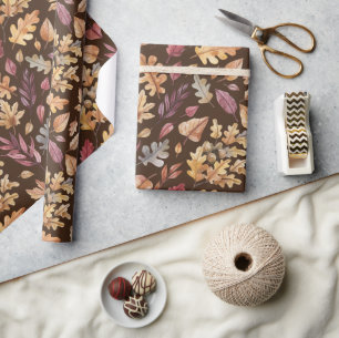 Papier Cadeau Feuilles d'automne