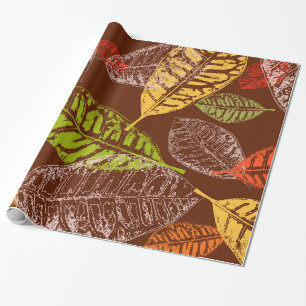 Papier Cadeau Feuilles d'automne