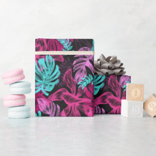 Papier Cadeau Feuilles de feuillus tropicaux