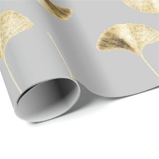 Papier Cadeau Feuilles Ginko personnalisables