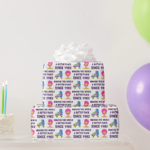Papier Cadeau Feuilles papier d'enveloppement d'anniversaire des