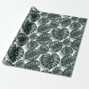 Papier Cadeau Feuilles tropicaux