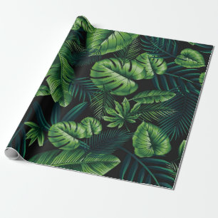 Papier Cadeau Feuilles tropicaux