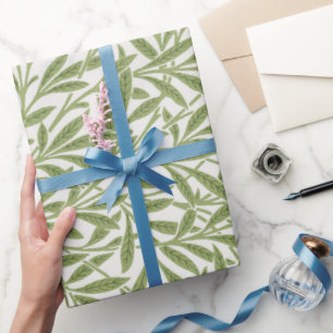 Papier Cadeau Feuilles vintages de saules victoriennes par Willi