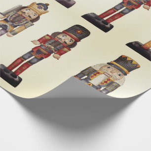 Papier Cadeau Fiche papier d'emballage de Noël Trio Nutcracker