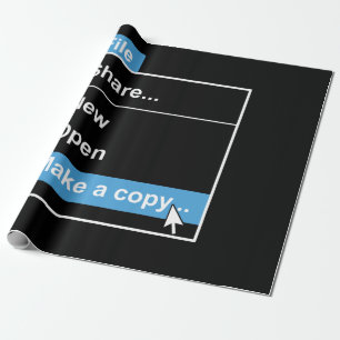 Papier Cadeau Fichier faire une copie de l'informatique