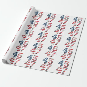 Papier Cadeau Fière Maga 47ème Trump a gagné Jour de l'inaugurat